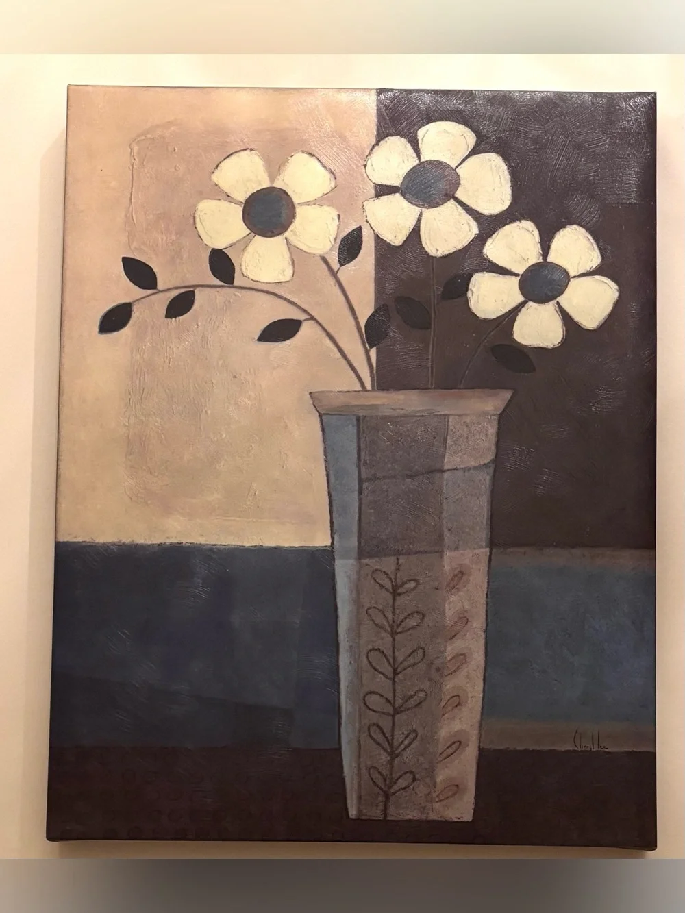 Cat Wall Art Floral Neutral Bold Canvas Paintings Geometric Abstract Lightweigh